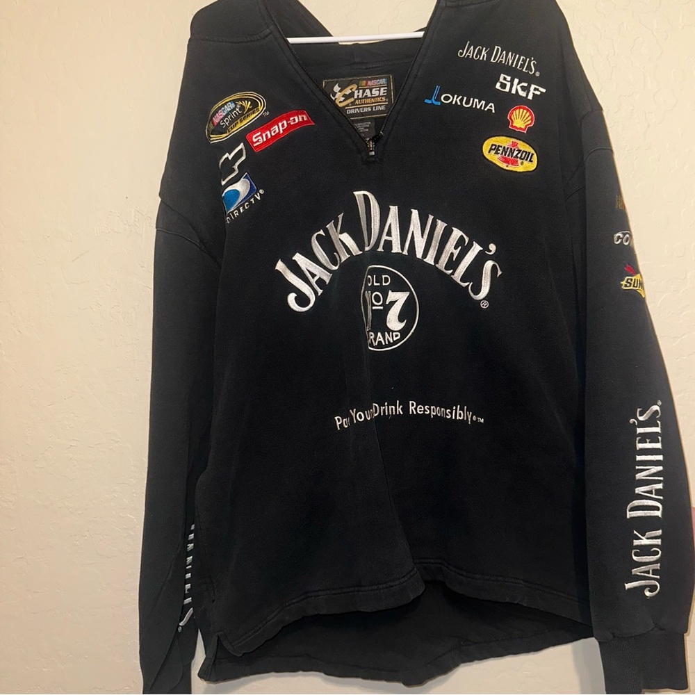 Vintage NASCAR Jack Daniel's Zip up Racing Hoodie